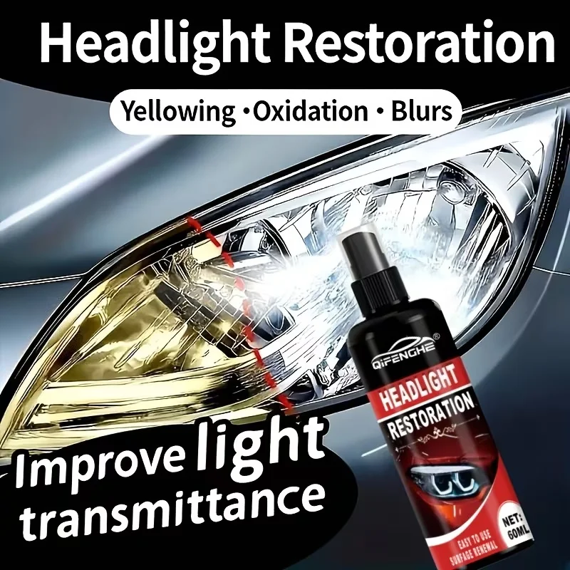 100ml Headlight Renewal Spray by QIFENGHE - Surface Restoration & Shine
100ml Headlight Renewal Spray by QIFENGHE - Surface Restoration & Shine