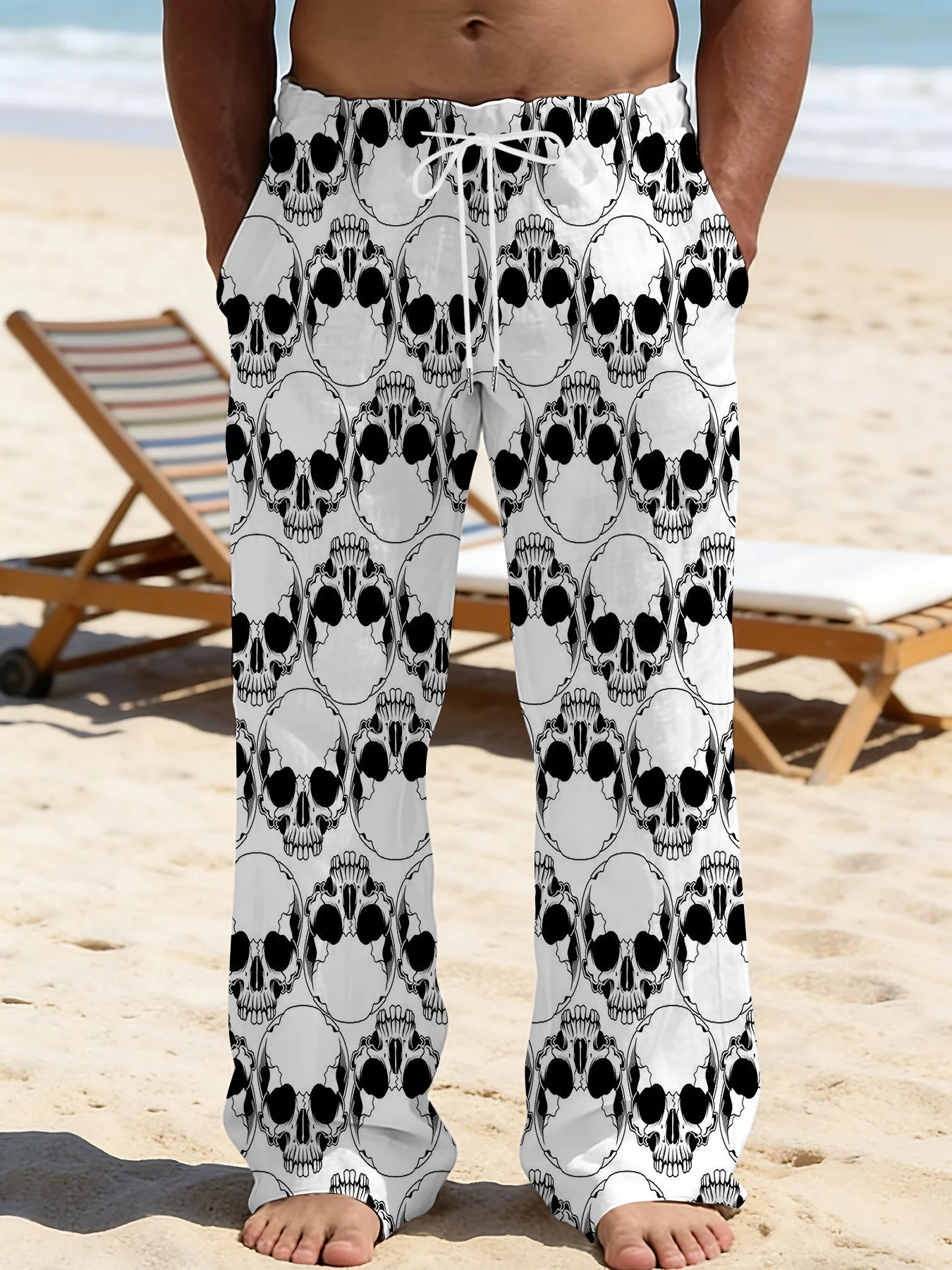 2026 Men's Printed Straight Leg Pants Vibrant Abstract Design Drawstring Waist Loose Fit Summer Beach Casual Fashion Pants
2026 Men's Printed Straight Leg Pants Vibrant Abstract Design Drawstring Waist Loose Fit Summer Beach Casual Fashion Pants