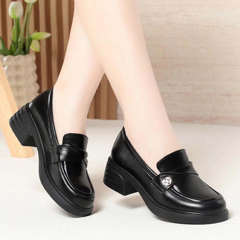New Spring Autumn Leather Shoes British Style Love New Thick Heel Retro Single Shoes One-Part Women's Shoes Comfortable Fashion
New Spring Autumn Leather Shoes British Style Love New Thick Heel Retro Single Shoes One-Part Women's Shoes Comfortable Fashion