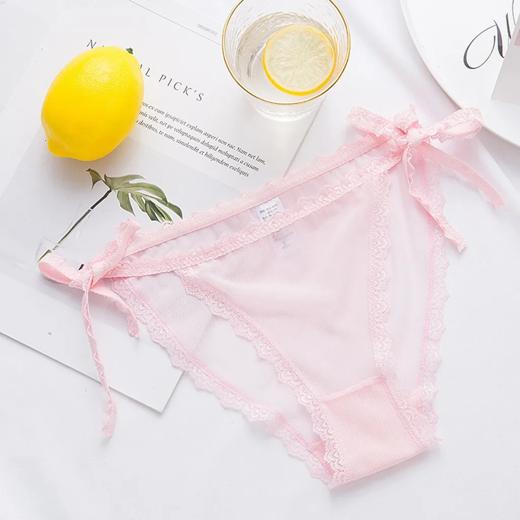 Sexy Lace Panties Solid Color Low Waist Lace Up Fashionable Briefs See-Through Comfortable Breathable Women's Underpants
Sexy Lace Panties Solid Color Low Waist Lace Up Fashionable Briefs See-Through Comfortable Breathable Women's Underpants