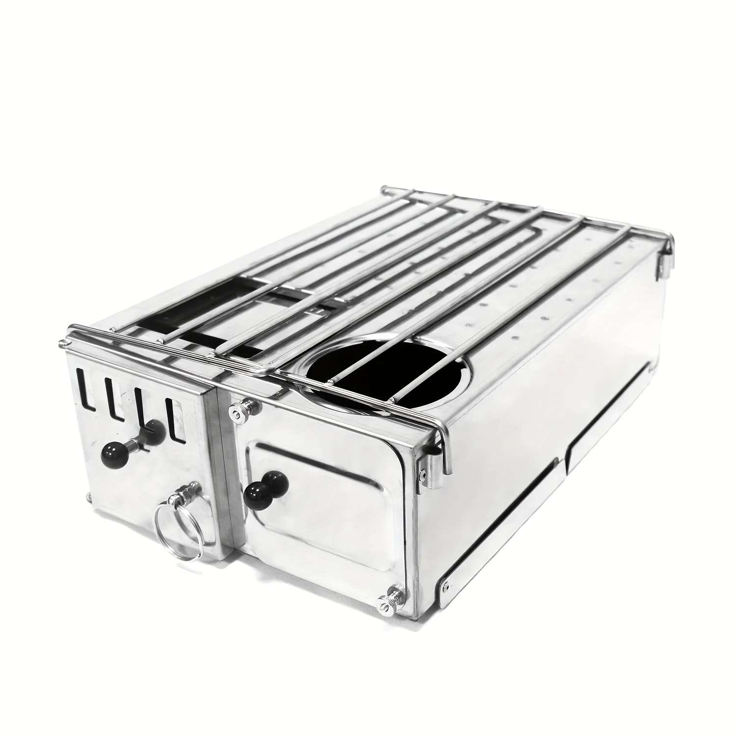 Firewood stove, outdoor portable stove, foldable reverse burning gasifier, camping tent stove, heating, barbecue meat stove
Firewood stove, outdoor portable stove, foldable reverse burning gasifier, camping tent stove, heating, barbecue meat stove
