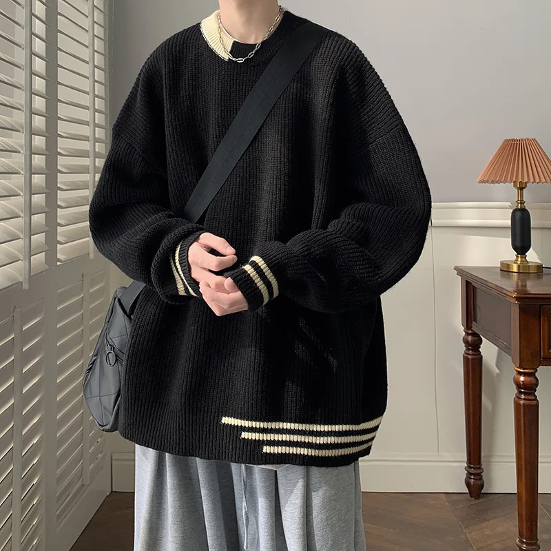 Мужской трикотажный джемпер Color Blo с круглым вырезом, повседневный, универсальный, свободного кроя, весна-осень, в корейском, расслабленном и гонконгском стиле
Мужской трикотажный джемпер Color Blo с круглым вырезом, повседневный, универсальный, свободного кроя, весна-осень, в корейском, расслабленном и гонконгском стиле