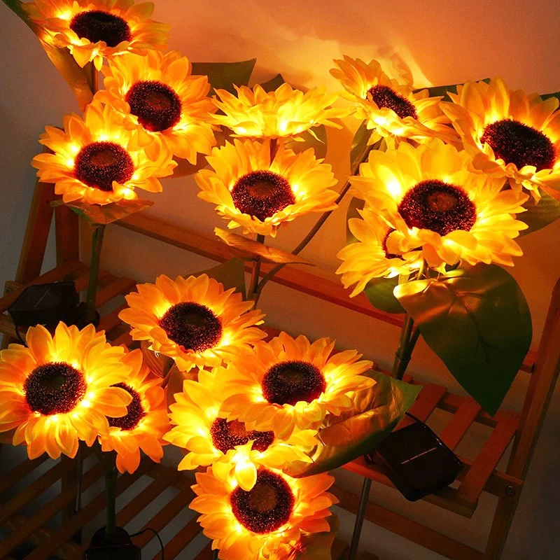 Solar Lights Outdoor LED Sunflower Lawn Lamp Wedding Valentine's Day Courtyard Ramadan Home Decoration 2026 Garden Ground Light
Solar Lights Outdoor LED Sunflower Lawn Lamp Wedding Valentine's Day Courtyard Ramadan Home Decoration 2026 Garden Ground Light