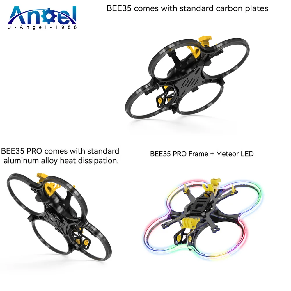 В наличии SpeedyBee Bee35 3,5-дюймовая рама 153 мм колесная база для FPV фристайл 3,5-дюймовые канальные дроны Cinewhoop DIY Запчасти
В наличии SpeedyBee Bee35 3,5-дюймовая рама 153 мм колесная база для FPV фристайл 3,5-дюймовые канальные дроны Cinewhoop DIY Запчасти