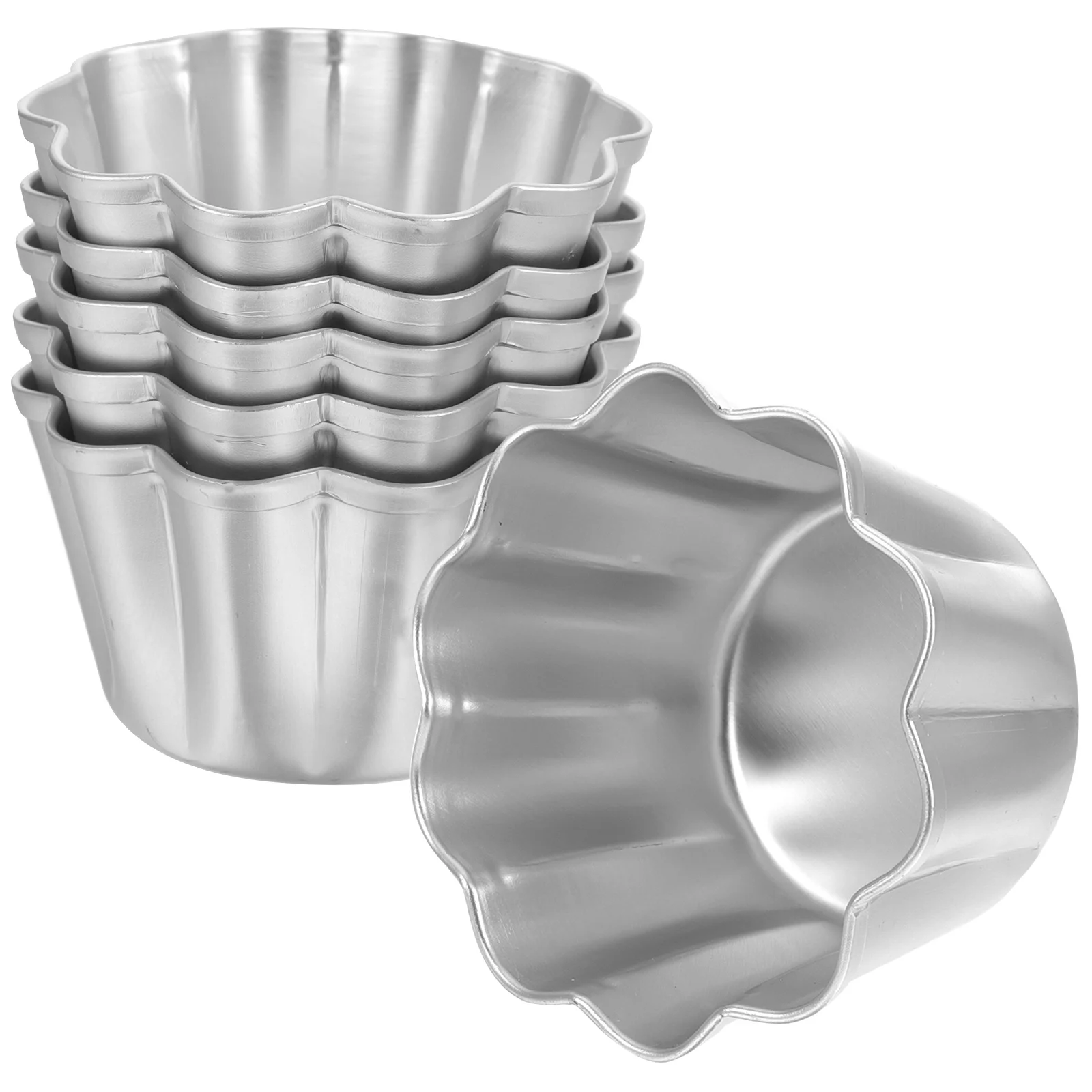 6pcs Cake Mold Tart Molds for Baking Washable Nonstick Pudding Metal Cupcake Pans Mini Aluminum Alloy Kitchen Barware
6pcs Cake Mold Tart Molds for Baking Washable Nonstick Pudding Metal Cupcake Pans Mini Aluminum Alloy Kitchen Barware