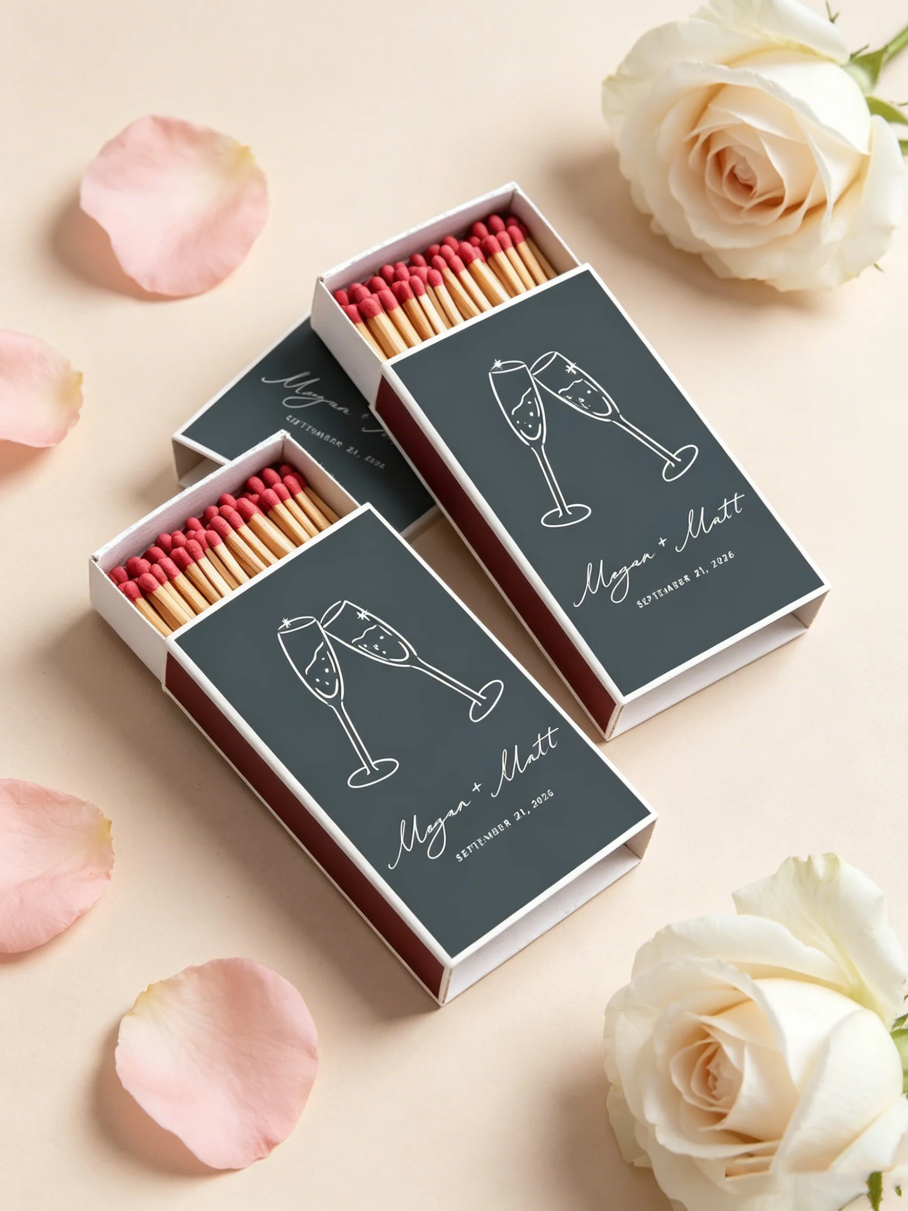 Clinking Champagne Glasses Matchbox Labels Editable Stickers for Wedding Birthday Party Favors & Cigar Bar Decor
Clinking Champagne Glasses Matchbox Labels Editable Stickers for Wedding Birthday Party Favors & Cigar Bar Decor