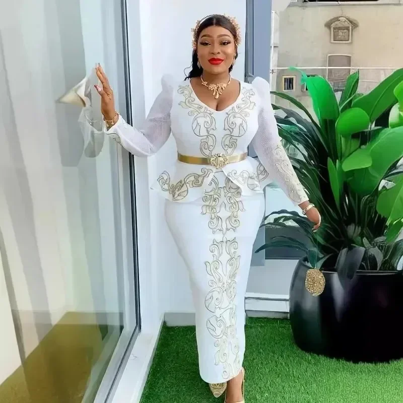 African Dresses for Women 2025 Elegant Africa Clothing Plus Size Wedding Party Evening Long Dress Dashiki Ankara Outfits Robes
African Dresses for Women 2025 Elegant Africa Clothing Plus Size Wedding Party Evening Long Dress Dashiki Ankara Outfits Robes