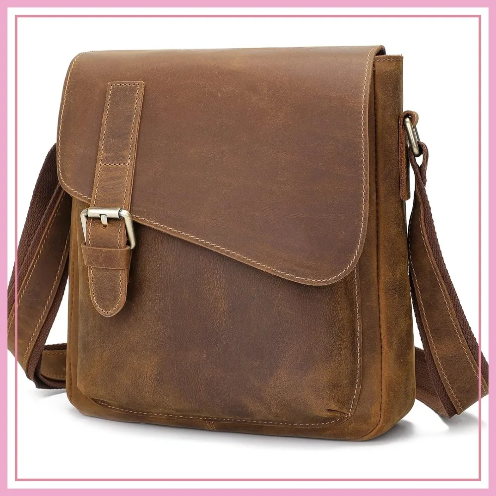 Men's Leather Messenger Bag Shoulder Crossbody Backpack Bags Purse Vintage Anti-Theft Waterproof Casual
Men's Leather Messenger Bag Shoulder Crossbody Backpack Bags Purse Vintage Anti-Theft Waterproof Casual