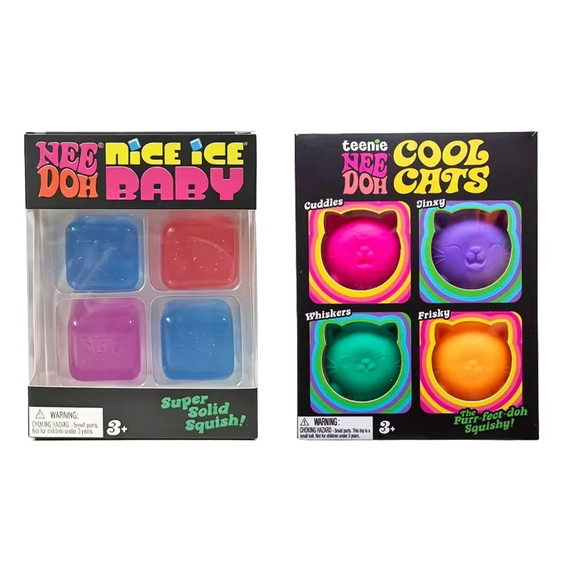 Needoh Nice Ice Baby 4PCS Set Squeeze Ice Cubes Cool Cats Set Squish Sensory Toys Anxiety Relief Stress Balls ADHD Sensory Gift
Needoh Nice Ice Baby 4PCS Set Squeeze Ice Cubes Cool Cats Set Squish Sensory Toys Anxiety Relief Stress Balls ADHD Sensory Gift