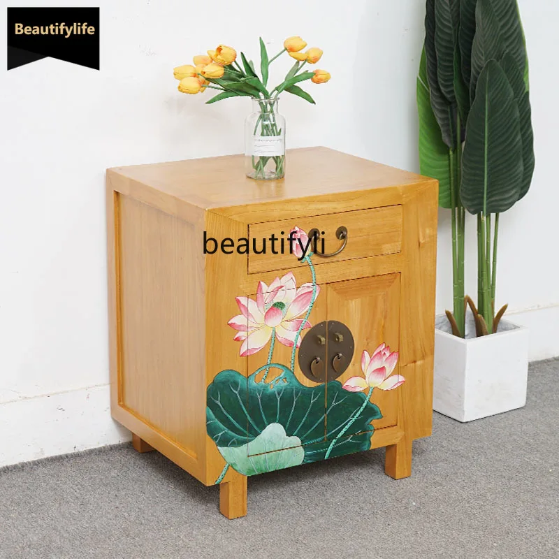 C06 New Chinese Style Hand-Painted All Solid Wood Vintage Cabinet Living Room Decoration Small Storage Cabinet Organizer
C06 New Chinese Style Hand-Painted All Solid Wood Vintage Cabinet Living Room Decoration Small Storage Cabinet Organizer