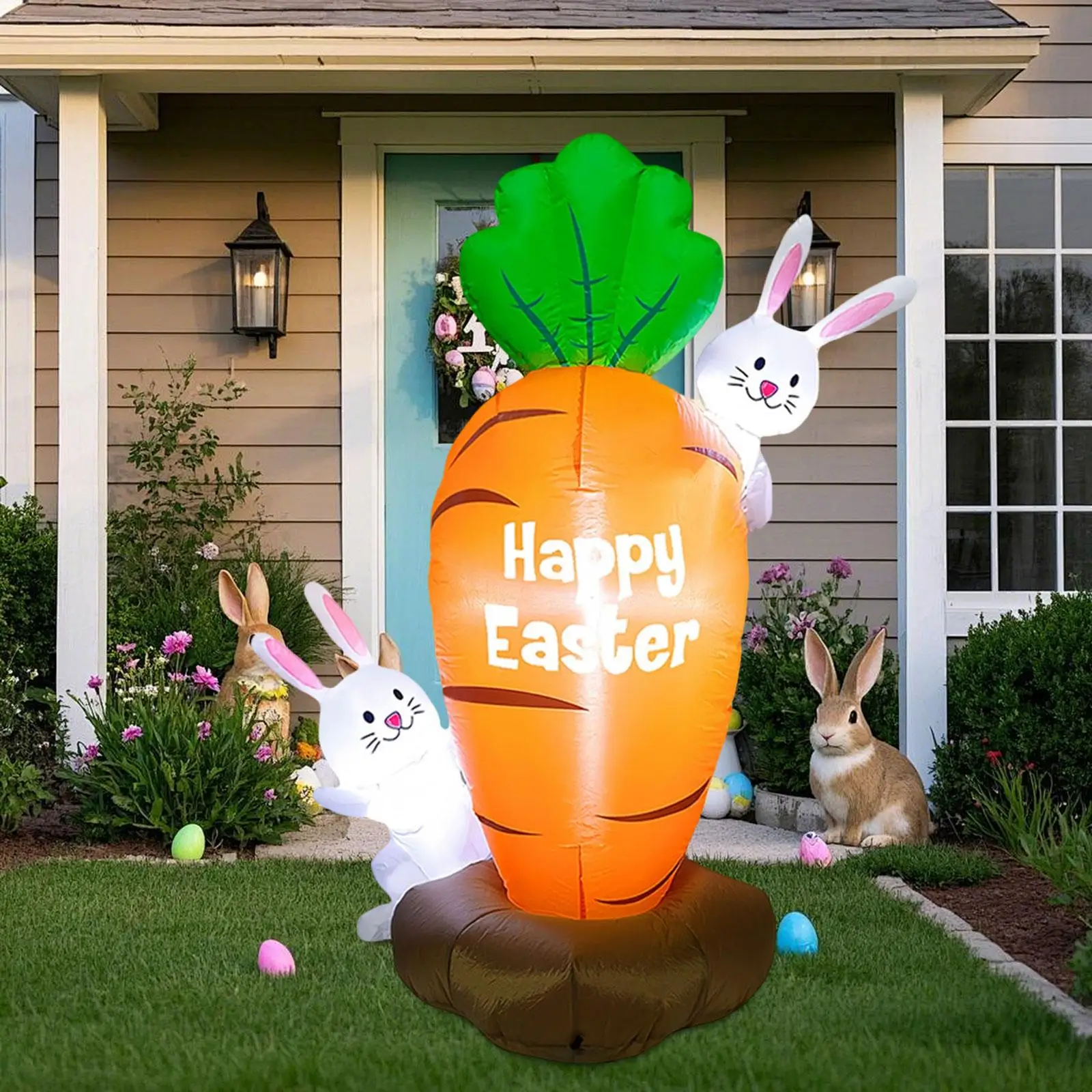Festive Inflatable Bunny and Carrot LED Light Up Outdoor Prop for Easter Garden Lawn Party Decoration
Festive Inflatable Bunny and Carrot LED Light Up Outdoor Prop for Easter Garden Lawn Party Decoration