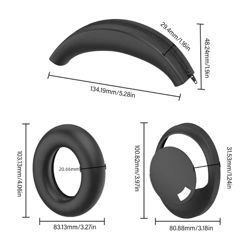 Silicone EarPads / Head Beam Protective Cover,Anti-collision And Anti-touch 360° All-round Suitable for 1MORE SonoFlow headset
Silicone EarPads / Head Beam Protective Cover,Anti-collision And Anti-touch 360° All-round Suitable for 1MORE SonoFlow headset
