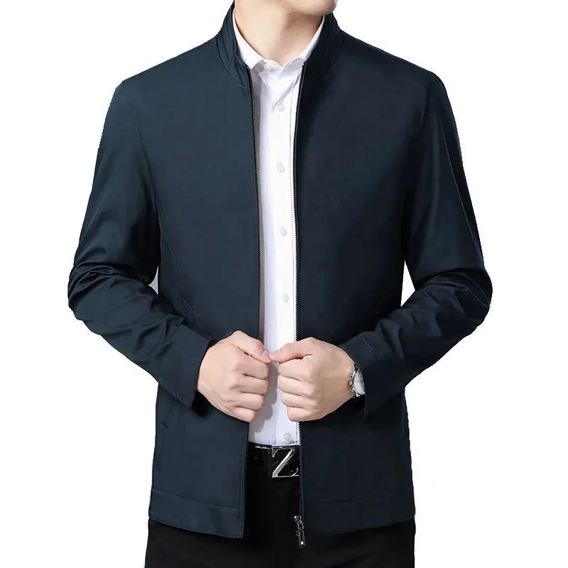 Spring Men's Business Causal Jackets Male Lightweight Outwear Slim Fit Solid Color Coats Man Streetwear Baseball Jackets Autumn
Spring Men's Business Causal Jackets Male Lightweight Outwear Slim Fit Solid Color Coats Man Streetwear Baseball Jackets Autumn