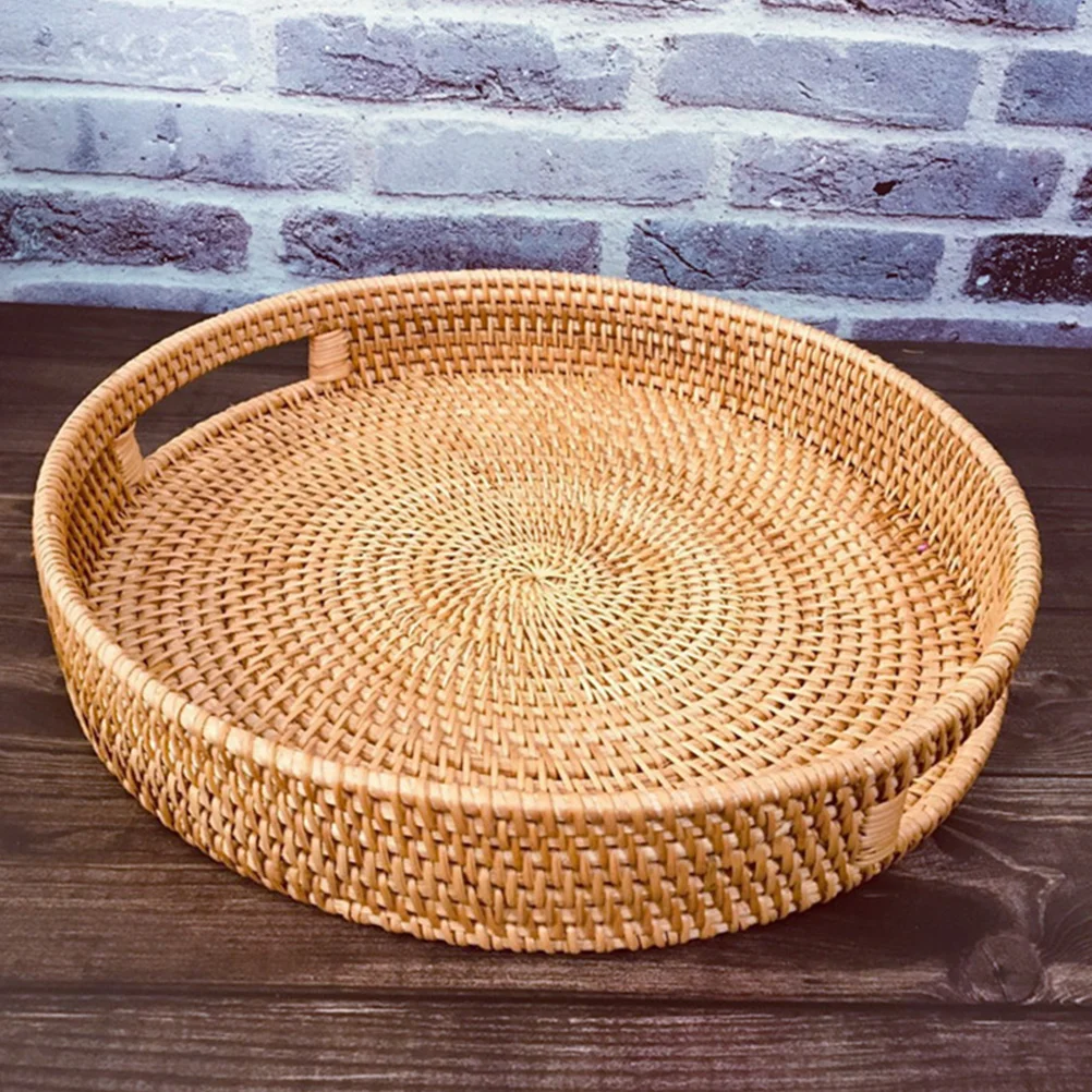 Rattan Fruit Plate Tray 25cm H woven Basket for Snacks Vegetables Bread Storage Home Decor Kitchen Countertop Display
Rattan Fruit Plate Tray 25cm H woven Basket for Snacks Vegetables Bread Storage Home Decor Kitchen Countertop Display