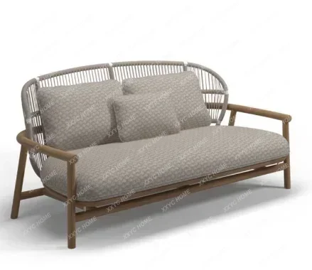 Outdoor sofa teak rattan courtyard balcony leisure sofa chair hotel homestay furniture
Outdoor sofa teak rattan courtyard balcony leisure sofa chair hotel homestay furniture