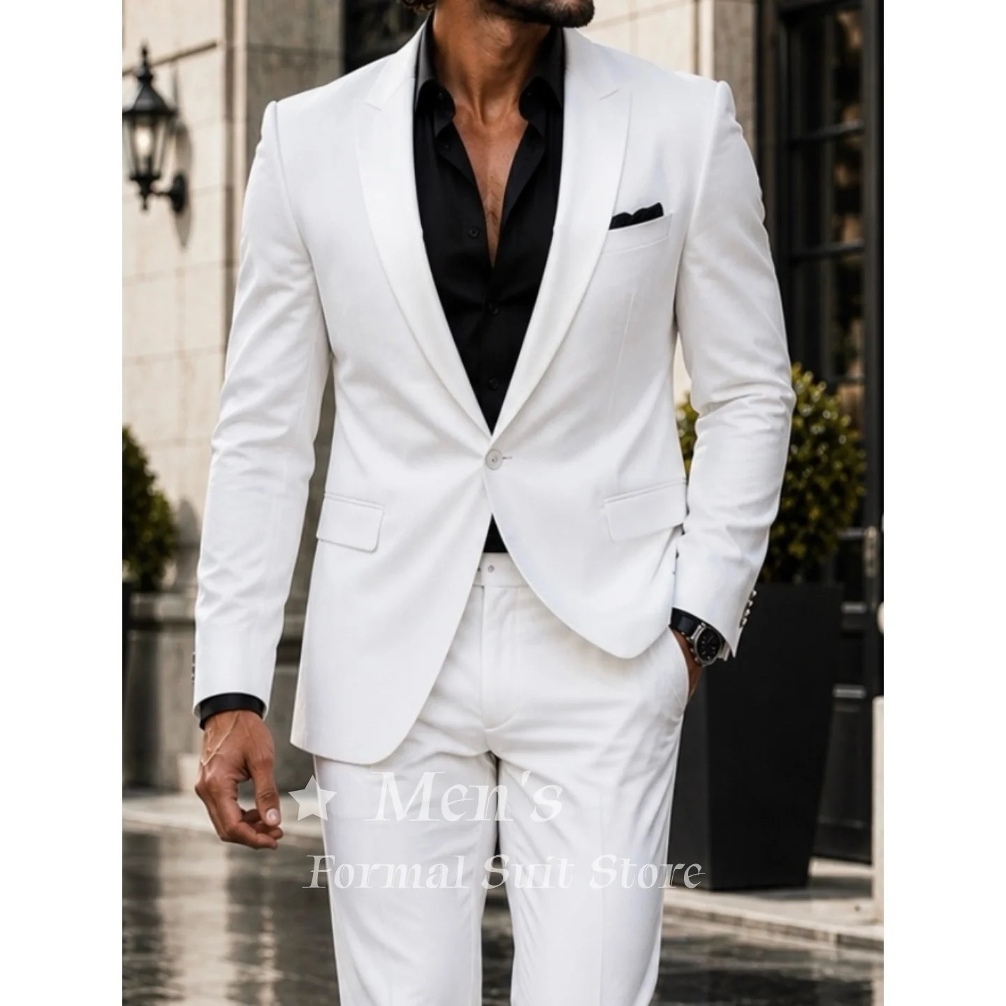 Vintage Mens Formal White 2 Piece Suit Tuxedo Shawl Lapel Events Old Money Formal Wedding Groom Prom Office Customized
Vintage Mens Formal White 2 Piece Suit Tuxedo Shawl Lapel Events Old Money Formal Wedding Groom Prom Office Customized