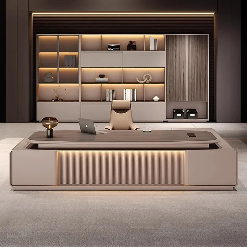 Наборы офисных столов для комнаты Boss, светлый роскошный декоративный шкаф, светодиодные стулья, L-образная коммерческая большая современная мебель для бюро
Наборы офисных столов для комнаты Boss, светлый роскошный декоративный шкаф, светодиодные стулья, L-образная коммерческая большая современная мебель для бюро