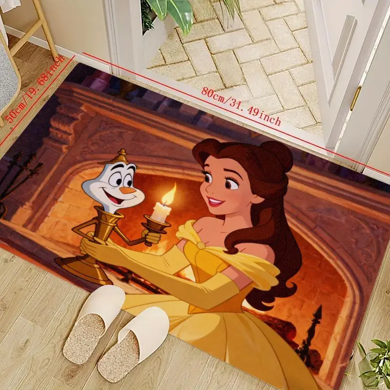 1 шт., коврик Disney Beauty and the Beast Belle Princess & Lumière с мультяшным рисунком, мягкий нескользящий декоративный коврик для Livin
1 шт., коврик Disney Beauty and the Beast Belle Princess & Lumière с мультяшным рисунком, мягкий нескользящий декоративный коврик для Livin