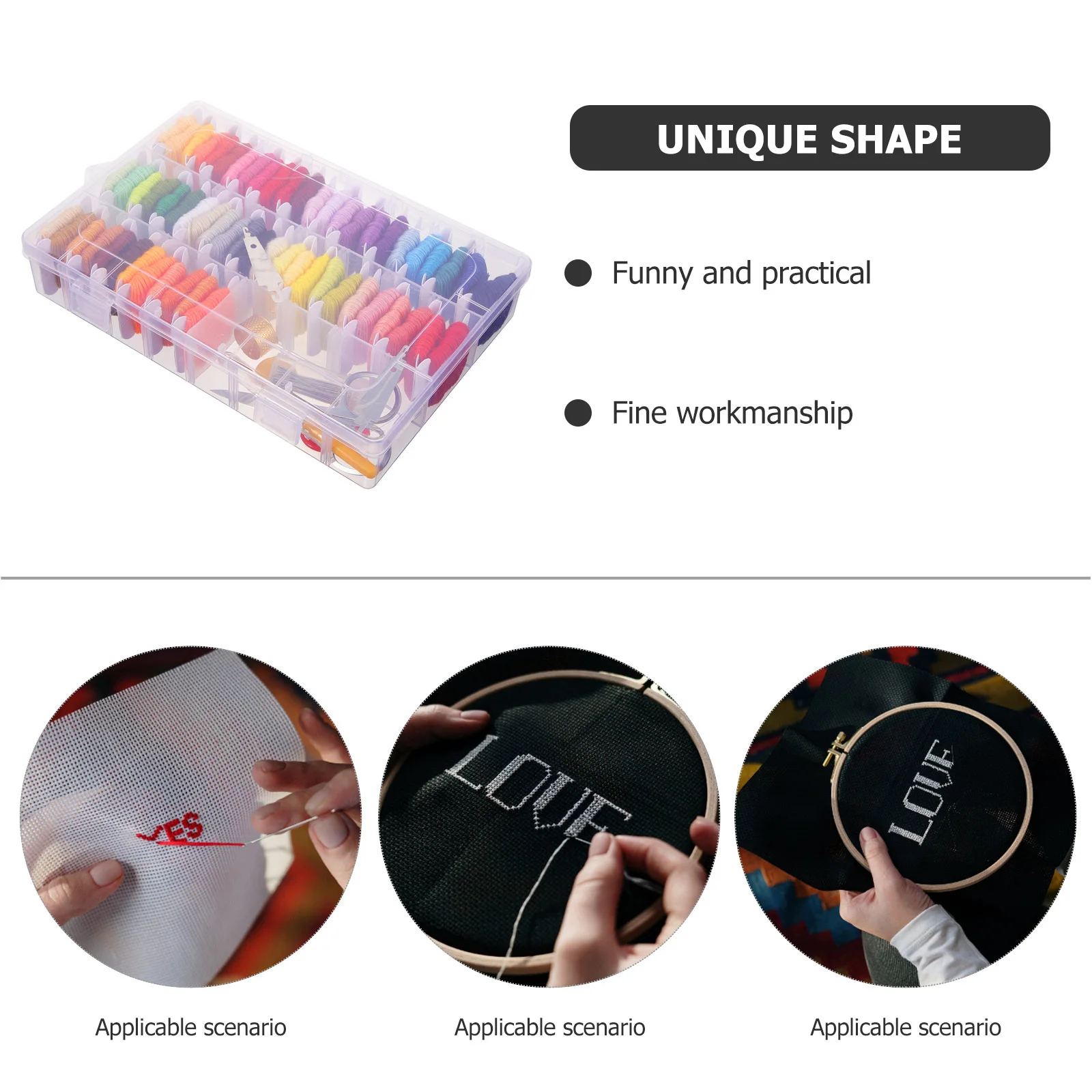 1Set Durable Embroidery Thread Kit Colored DIY Sewing Threads for Cross Stitching Crafting Bracelet Making Sewing Supplies
1Set Durable Embroidery Thread Kit Colored DIY Sewing Threads for Cross Stitching Crafting Bracelet Making Sewing Supplies