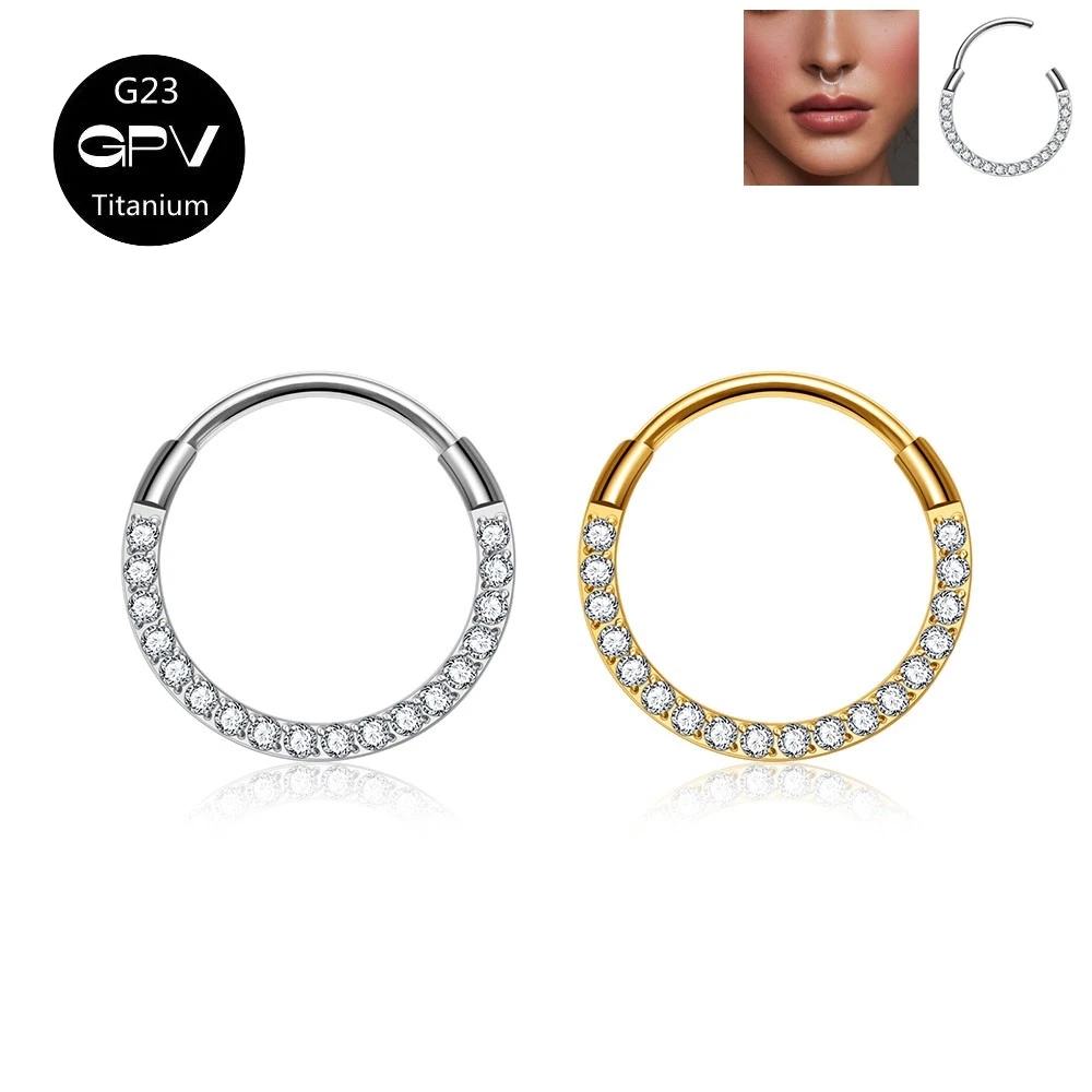 G23 Titanium Seamless Open Earrings Half Ring Zircon Nose Ring Nasal Septum Ring Tragus Piercing Jewelry For Men And Women
G23 Titanium Seamless Open Earrings Half Ring Zircon Nose Ring Nasal Septum Ring Tragus Piercing Jewelry For Men And Women