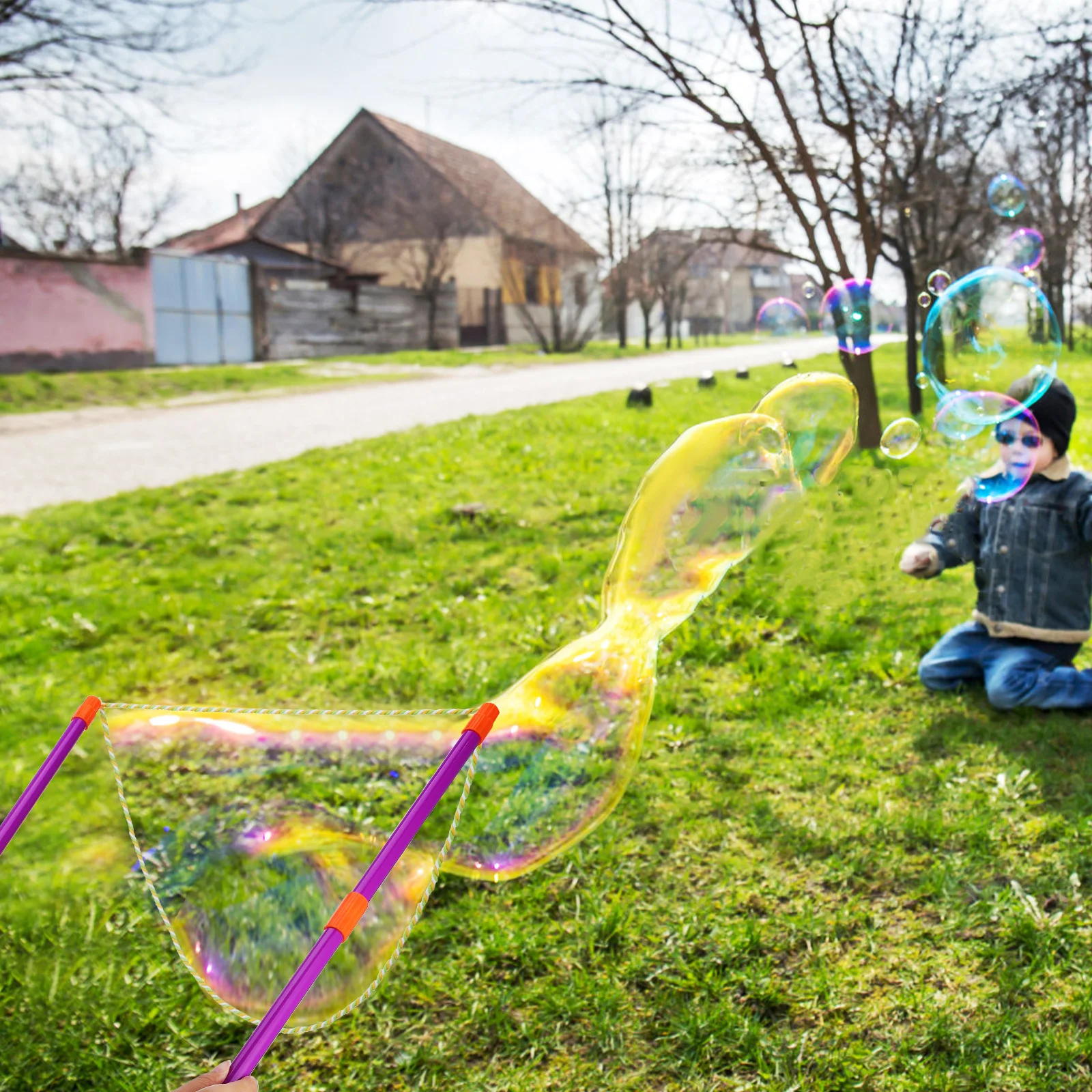 1 set Tool Large Wands Set Summer Outdoor Toys Kids Party Party Bubble Wands Sticks Making Giant Tools Bubble Makers
1 set Tool Large Wands Set Summer Outdoor Toys Kids Party Party Bubble Wands Sticks Making Giant Tools Bubble Makers