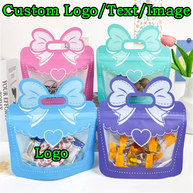100PCS Stand-up Bow Ziplock Packaging Bag DIY Logo Portable Window Wedding Birthday Snack Sugar Candy Kids Gift Storage Pouches
100PCS Stand-up Bow Ziplock Packaging Bag DIY Logo Portable Window Wedding Birthday Snack Sugar Candy Kids Gift Storage Pouches