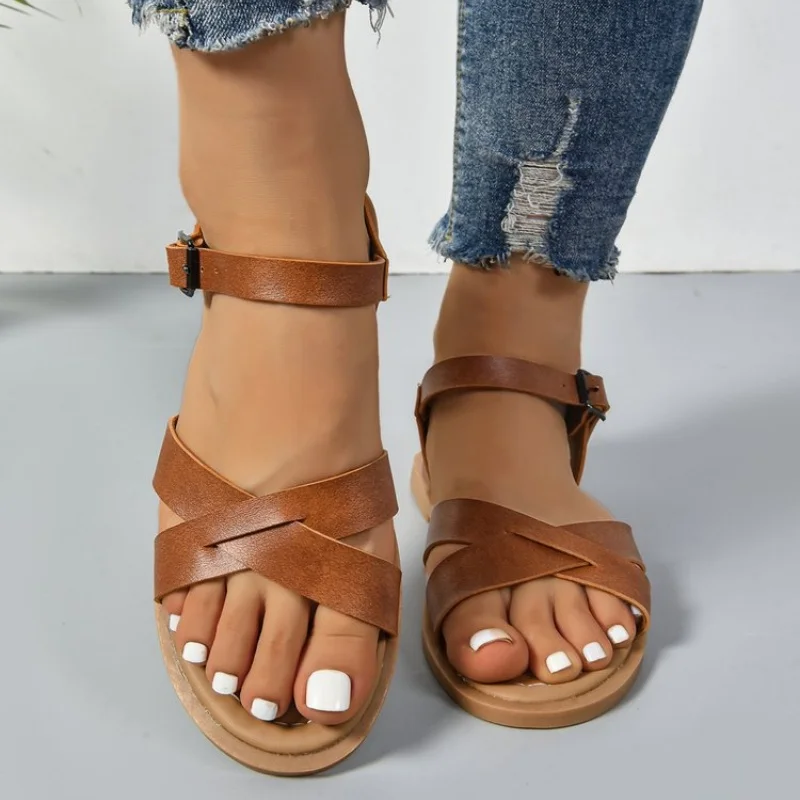 Summer Flat Sandals Women 2025 New One Strap Open Toe Sandals Outdoor and Indoor Casual sandals
Summer Flat Sandals Women 2025 New One Strap Open Toe Sandals Outdoor and Indoor Casual sandals