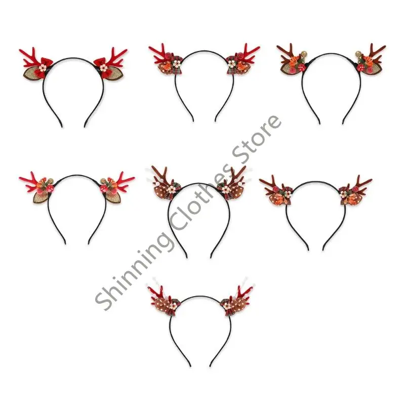 M68A Velvets Reindeers Antlers Headgear Durability Plastic Hair Accessory For Festives Occasion Family Gatherings
M68A Velvets Reindeers Antlers Headgear Durability Plastic Hair Accessory For Festives Occasion Family Gatherings