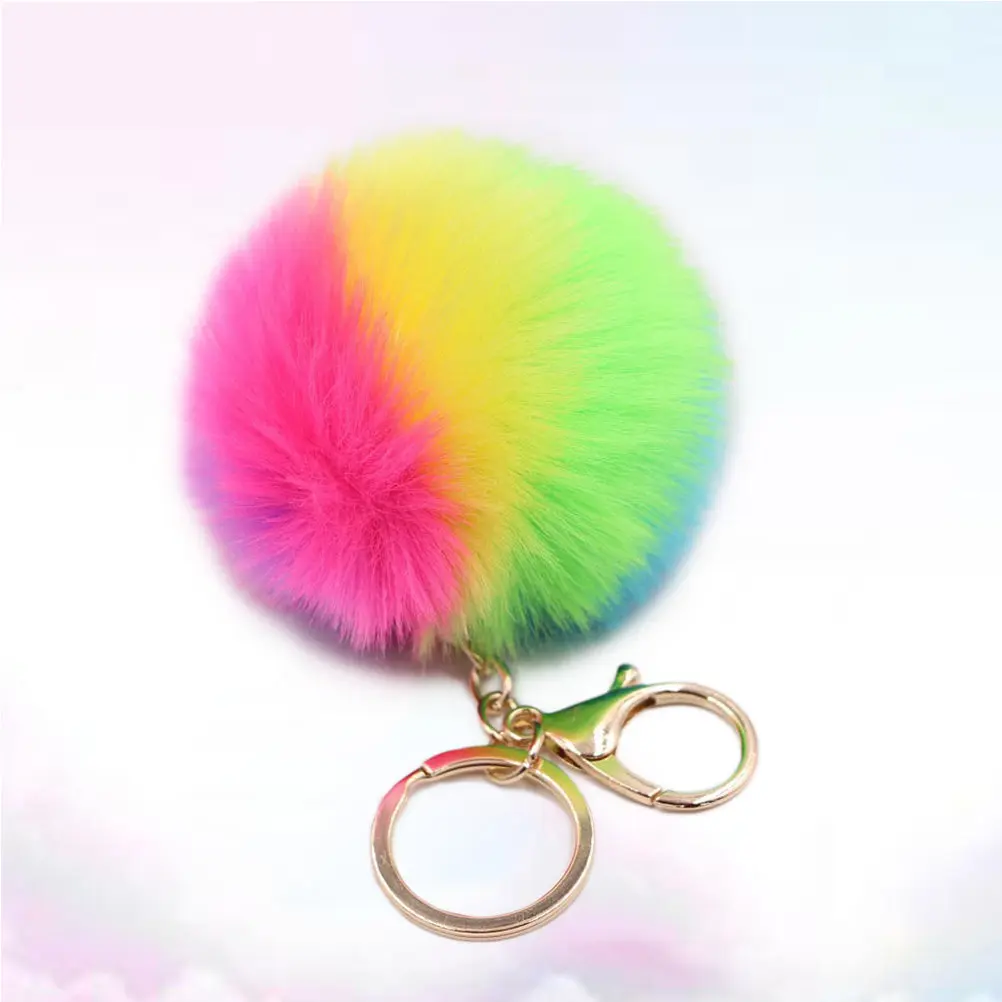 Rainbow Colorful Keychain Soft Ball Pendant Ornament Phone Bag Car Hanging Cute Decoration for Women Girls Kids
Rainbow Colorful Keychain Soft Ball Pendant Ornament Phone Bag Car Hanging Cute Decoration for Women Girls Kids