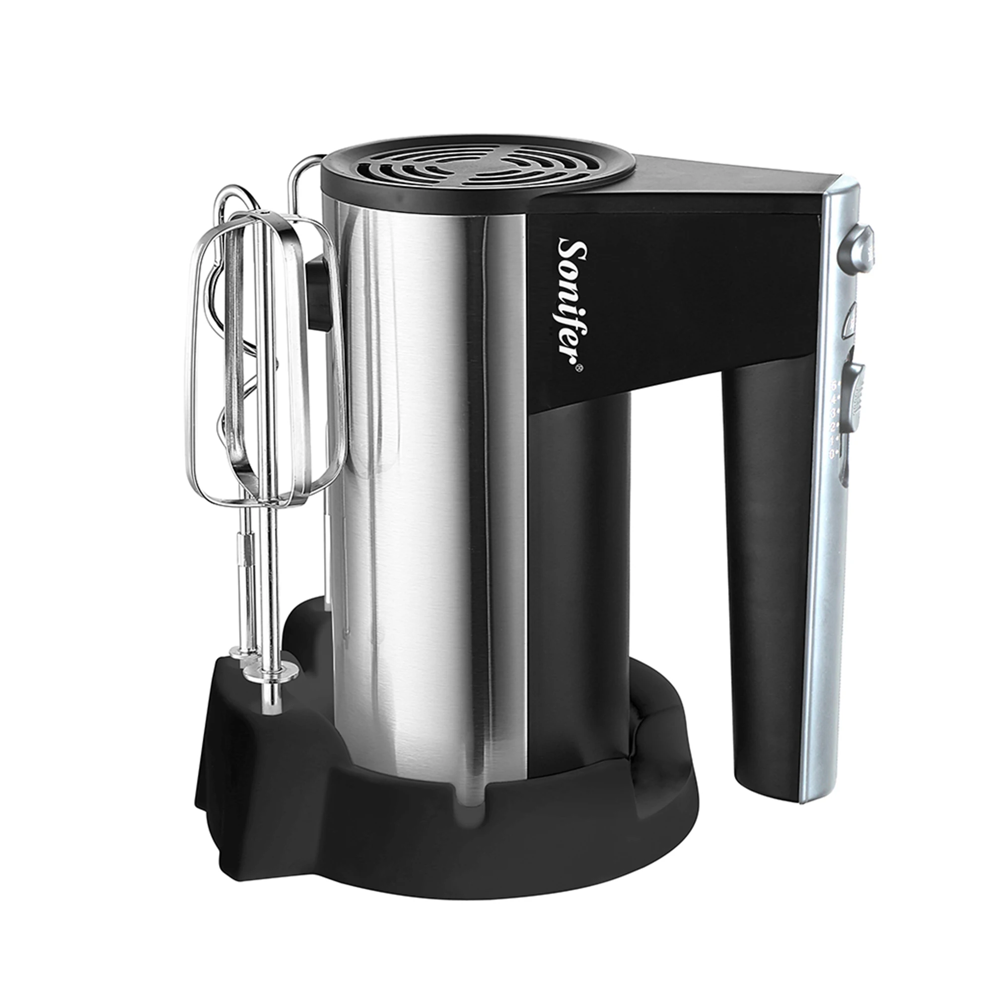 Sonifer SF-7002 Home Mixer 300w With Holder Egg Dough Hook Beater 5 Speed Control Electric Cake Hand Mixer
Sonifer SF-7002 Home Mixer 300w With Holder Egg Dough Hook Beater 5 Speed Control Electric Cake Hand Mixer