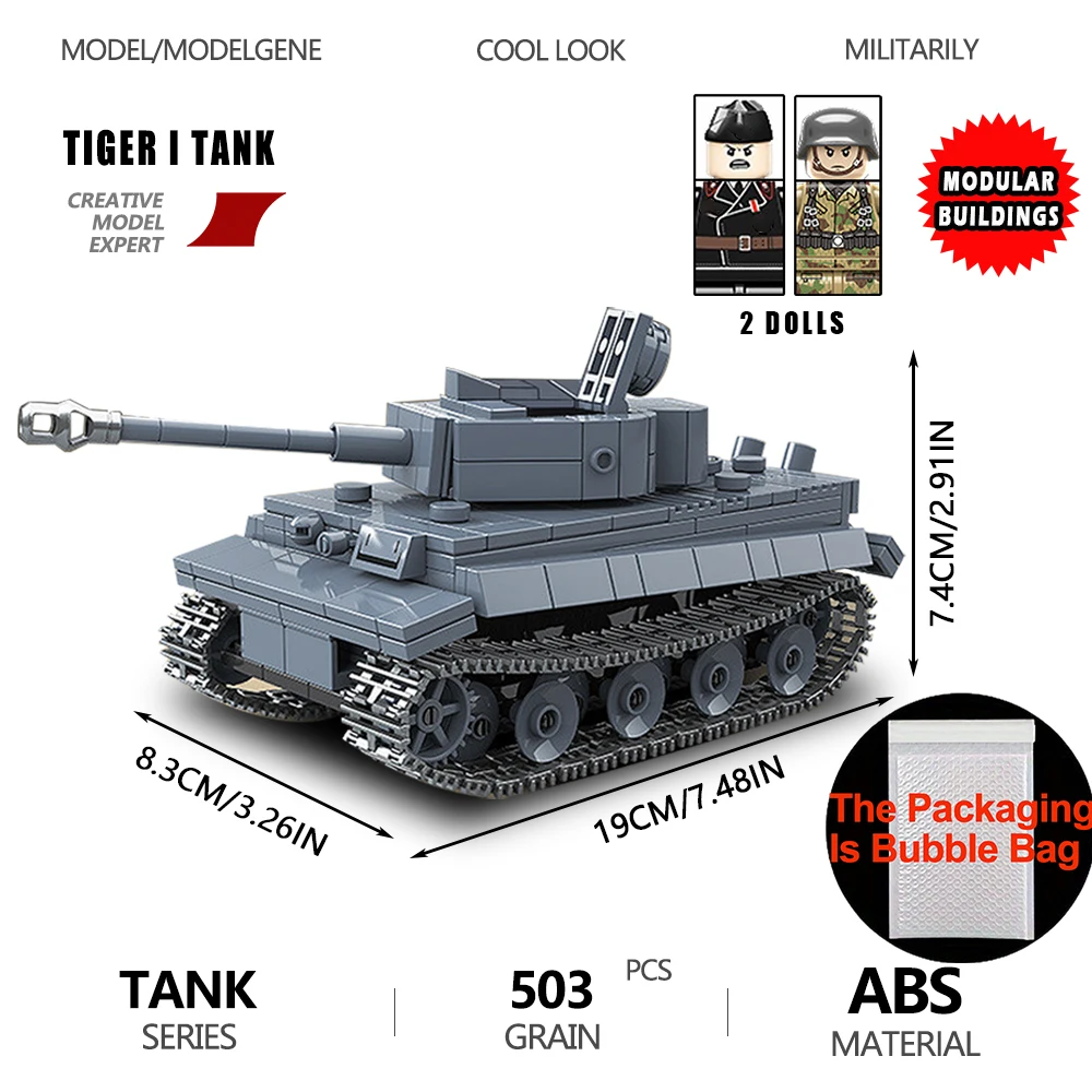 Military Series Panzer Tiger I Heavy Tank Building Blocks DIY Vehicle KV-2 M4A3 Tank Model Assembly Sets Bricks Xmas Toys Gifts
Military Series Panzer Tiger I Heavy Tank Building Blocks DIY Vehicle KV-2 M4A3 Tank Model Assembly Sets Bricks Xmas Toys Gifts