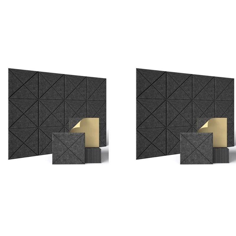 24 Pcs Acoustic Panels,Sound Insulation Board,Wall Sound Insulation Board,For Acoustic Treatment,Wall Decor,Studio,Etc
24 Pcs Acoustic Panels,Sound Insulation Board,Wall Sound Insulation Board,For Acoustic Treatment,Wall Decor,Studio,Etc