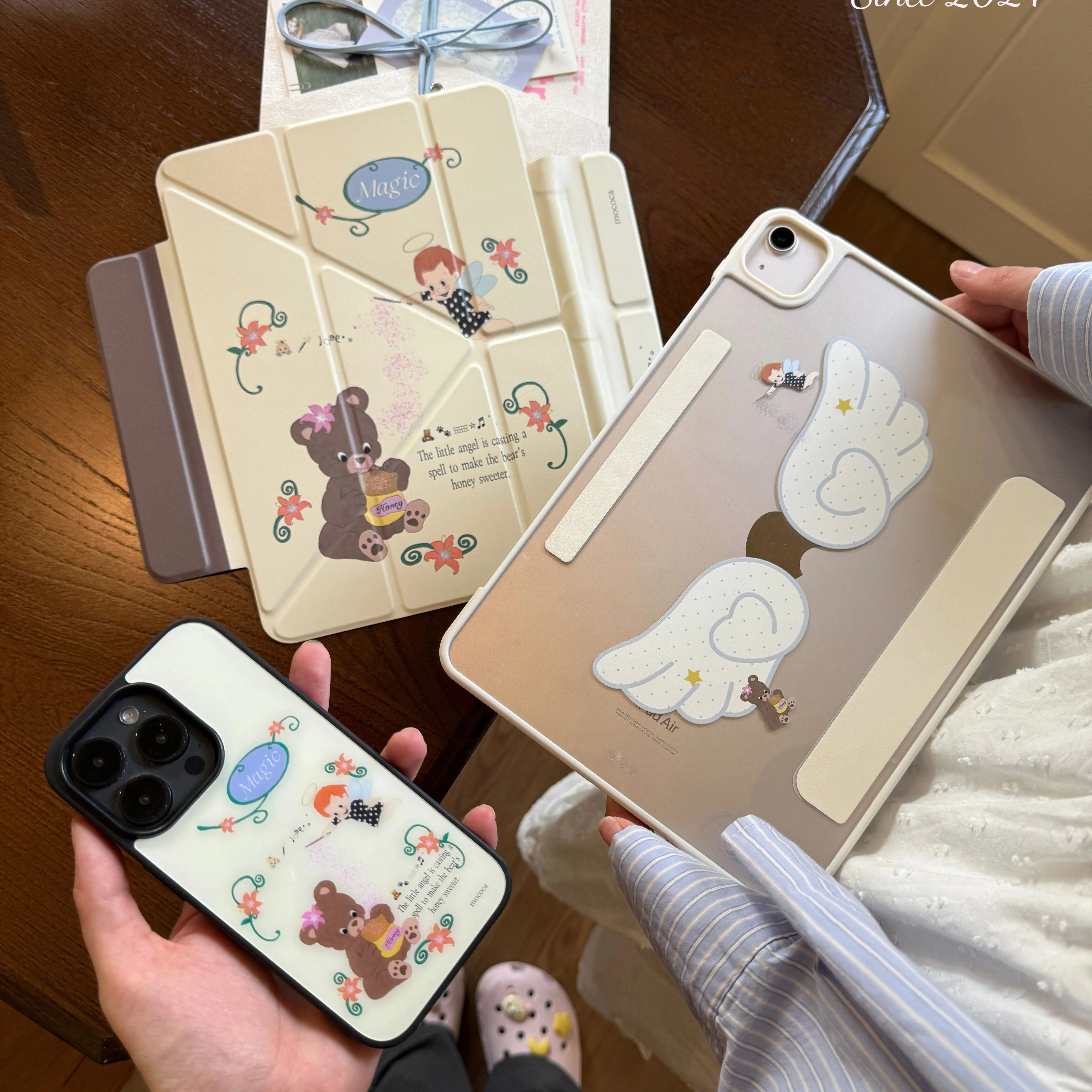 Korean Ins Angel Bee Bear Y2K Cover For iPad Pro 13 11th M5 M4 12.9 A16 10 8 7 9th 10th For iPad Air 11 M2 M3 Mini Tablet Case
Korean Ins Angel Bee Bear Y2K Cover For iPad Pro 13 11th M5 M4 12.9 A16 10 8 7 9th 10th For iPad Air 11 M2 M3 Mini Tablet Case