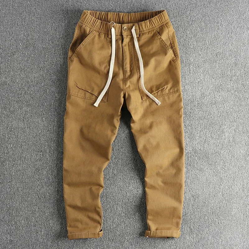 Woven twill wash to do old cargo casual pants men's loose straight leg micro wide retro trend long pants
Woven twill wash to do old cargo casual pants men's loose straight leg micro wide retro trend long pants