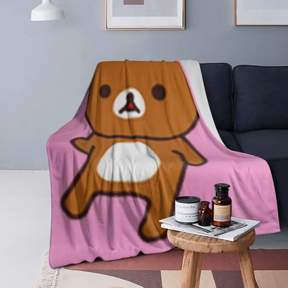 Rilakkuma Bear Kawaii Japan Blankets Soft Warm Flannel Throw Blanket Cover for Bed Living room Picnic Travel Home Sofa
Rilakkuma Bear Kawaii Japan Blankets Soft Warm Flannel Throw Blanket Cover for Bed Living room Picnic Travel Home Sofa