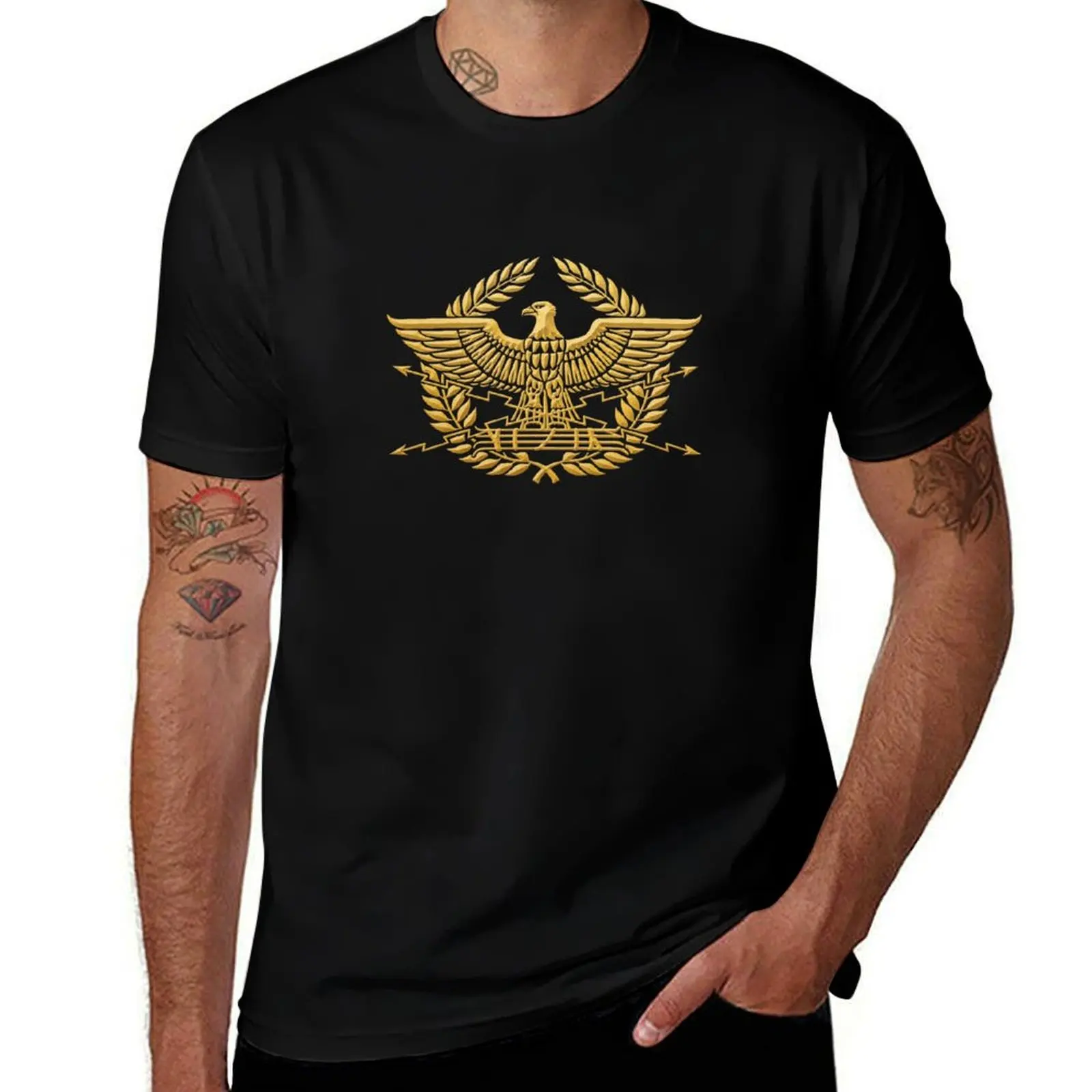 Gold Roman Aquila Eagle T-Shirt rapper graphic tees Aesthetic clothing boys animal print anime tshirt Short sleeve tee men
Gold Roman Aquila Eagle T-Shirt rapper graphic tees Aesthetic clothing boys animal print anime tshirt Short sleeve tee men