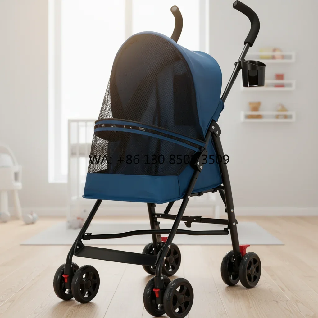 Easy Folding Pet Stroller Lightweight Shock Absorber Wheels Breathable Mesh Dog Cat Stroller for Small Pets
Easy Folding Pet Stroller Lightweight Shock Absorber Wheels Breathable Mesh Dog Cat Stroller for Small Pets