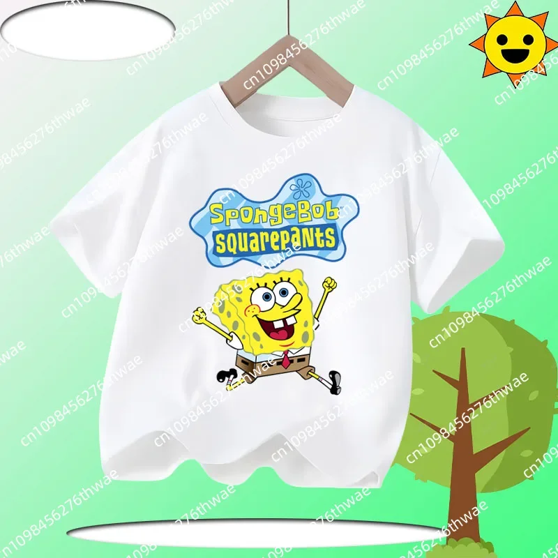 SpongeBob SquarePants children's crew-neck short-sleeved boys' and girls' casual shirt for summer, cartoon print T-shirt
SpongeBob SquarePants children's crew-neck short-sleeved boys' and girls' casual shirt for summer, cartoon print T-shirt