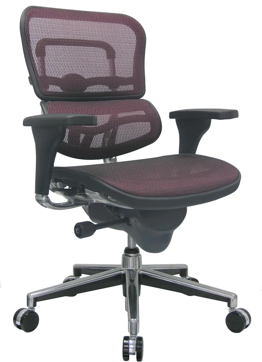 Mid Back Mesh Swivel Office Chair Ergonomic Breathable Task Seat Plum Red, Customized
Mid Back Mesh Swivel Office Chair Ergonomic Breathable Task Seat Plum Red, Customized