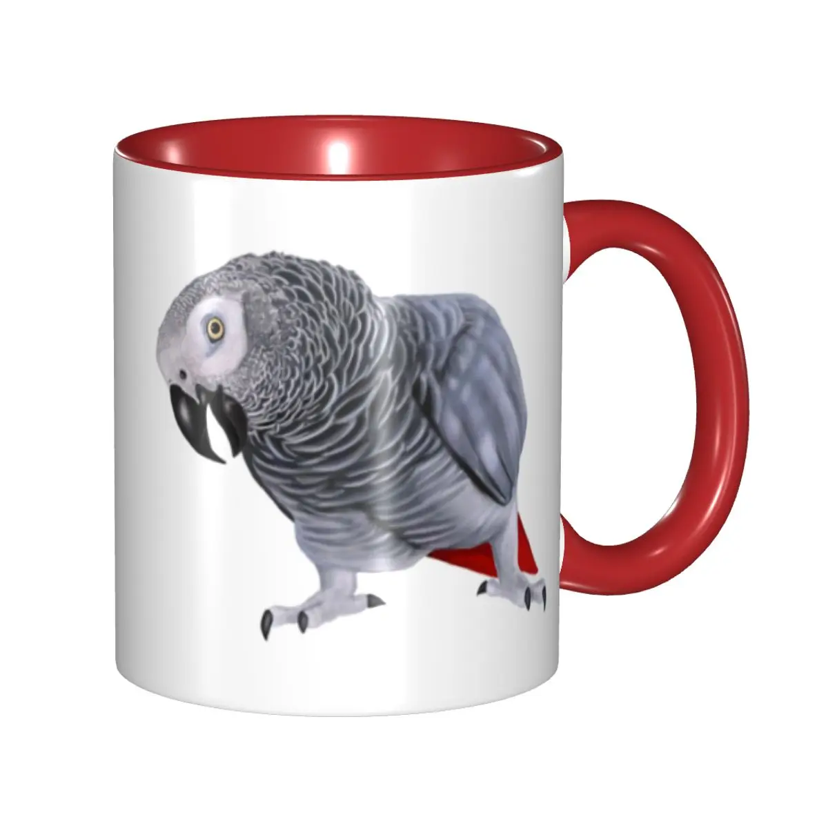 African Grey Parrot Bird Coffee Mug DIY Personalized Psittacine Ceramic Mug Cup Creative Present
African Grey Parrot Bird Coffee Mug DIY Personalized Psittacine Ceramic Mug Cup Creative Present