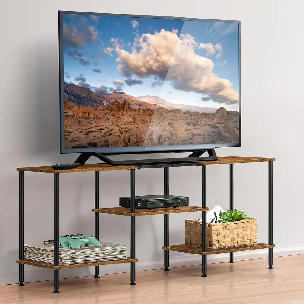 Industrial TV Stand with Storage, Rustic TV Cabinet, Small Entertainment Center, 45 Inches
Industrial TV Stand with Storage, Rustic TV Cabinet, Small Entertainment Center, 45 Inches