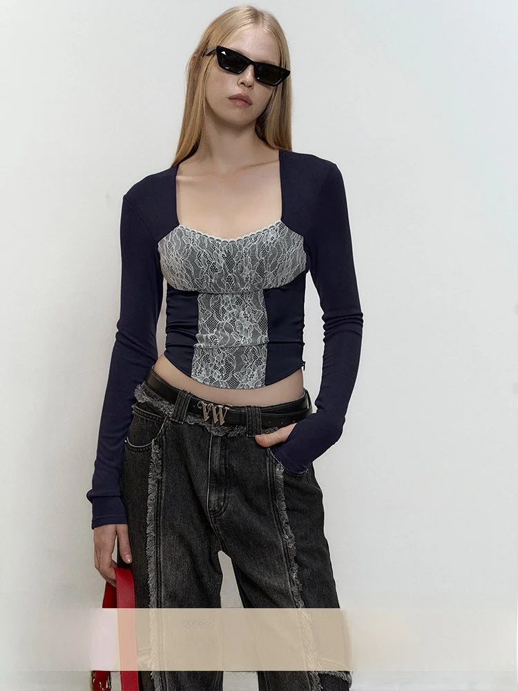 CECI Slim Fit Кружевной укороченный топ Long Sve Base irt Весна Лето Pure Desire ort Длина Барлинг живота Уникальный Sle
CECI Slim Fit Кружевной укороченный топ Long Sve Base irt Весна Лето Pure Desire ort Длина Барлинг живота Уникальный Sle