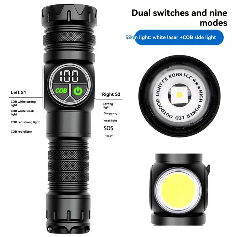 【RECOMENDAR】Лазерный фонарик из алюминиевого сплава, многофункциональный, двойной источник света, магнитное основание, диапазон 500 м
【RECOMENDAR】Лазерный фонарик из алюминиевого сплава, многофункциональный, двойной источник света, магнитное основание, диапазон 500 м