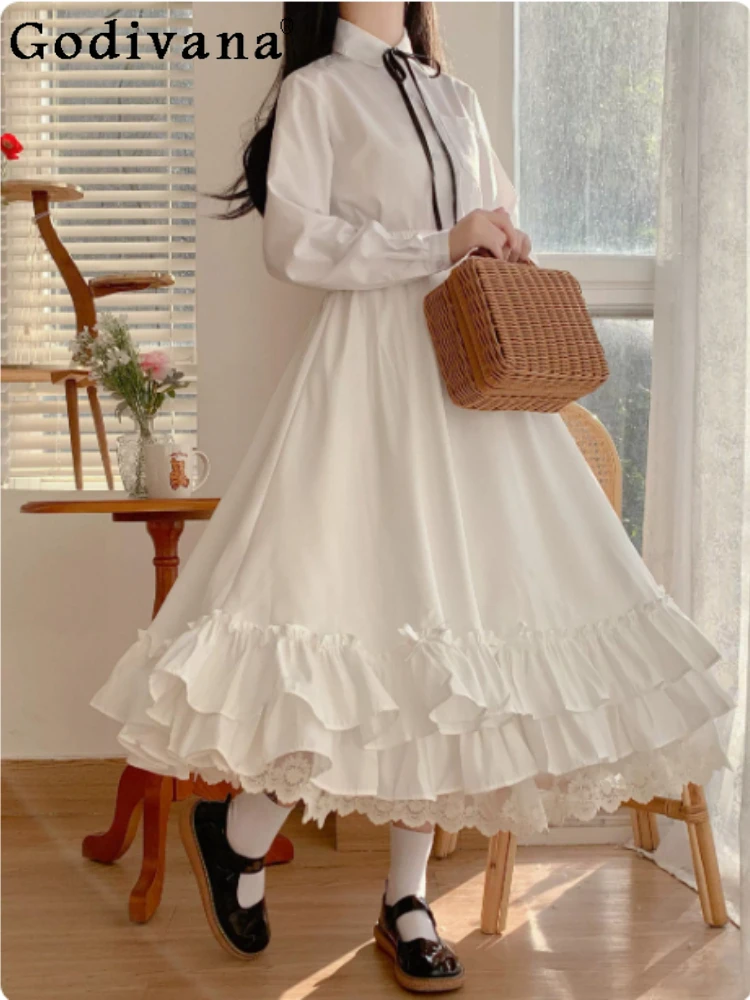 Girl Spring Autumn 2026 New White Cake Fairy Skirts Fashion Versatile Age Reduction A-line Elastic Waist Sweet Bow Long Skirt
Girl Spring Autumn 2026 New White Cake Fairy Skirts Fashion Versatile Age Reduction A-line Elastic Waist Sweet Bow Long Skirt