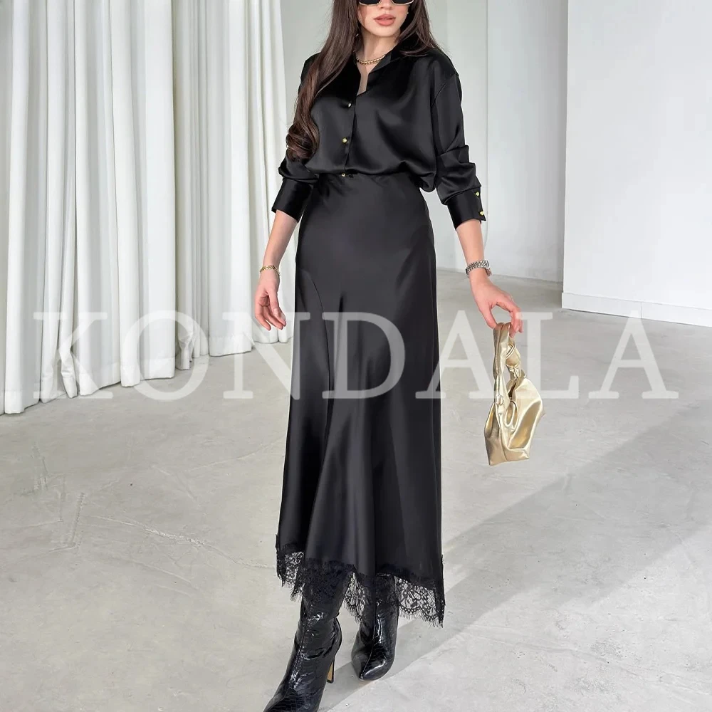 KONDALA 2026 Весна-Лето: Элегантные черные женские кружевные юбки в пляжном стиле для отпуска, выпускного, дня рождения, уличной моды.
KONDALA 2026 Весна-Лето: Элегантные черные женские кружевные юбки в пляжном стиле для отпуска, выпускного, дня рождения, уличной моды.