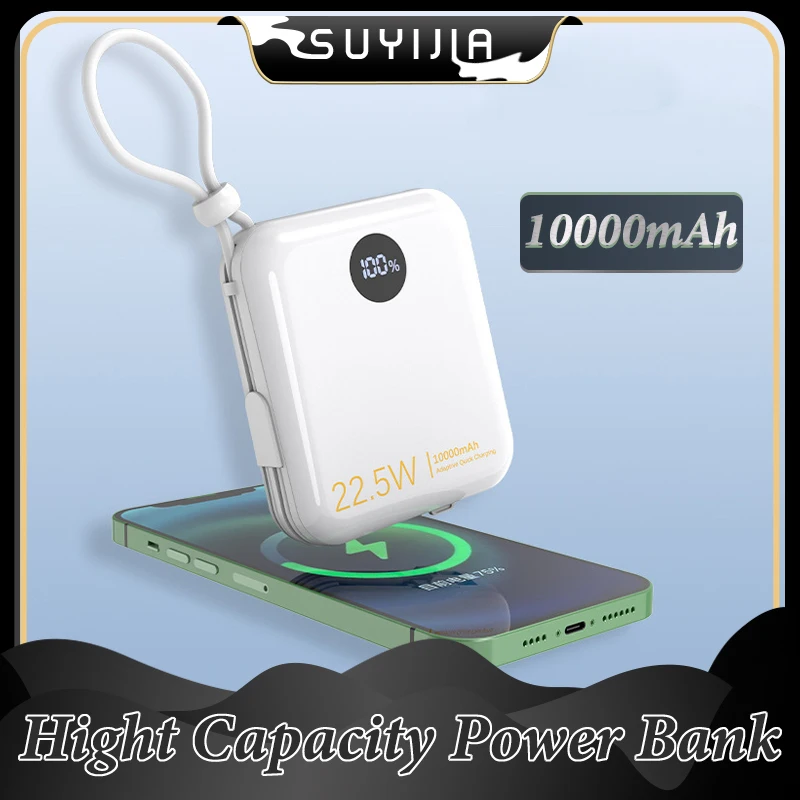 10000mAh Power Bank Mini Portable Mobile Phone Charger External Battery Power Supply Fast Charge Powerbank 22.5W Spare Batteria
10000mAh Power Bank Mini Portable Mobile Phone Charger External Battery Power Supply Fast Charge Powerbank 22.5W Spare Batteria