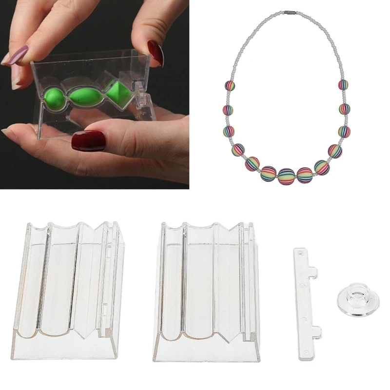 Bead Roller Clear Acrylic Soft Clay Jewelry Making Tool Beads Forming Circular Elliptical Diamond Shaped Rolling Tools
Bead Roller Clear Acrylic Soft Clay Jewelry Making Tool Beads Forming Circular Elliptical Diamond Shaped Rolling Tools