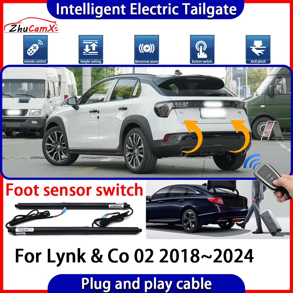 ZhuCamX Car Automatic Lifting kit Opening Trunk Intelligent Electric Tail Gate Lift Tailgate for Lynk & Co 02 2018~2024
ZhuCamX Car Automatic Lifting kit Opening Trunk Intelligent Electric Tail Gate Lift Tailgate for Lynk & Co 02 2018~2024