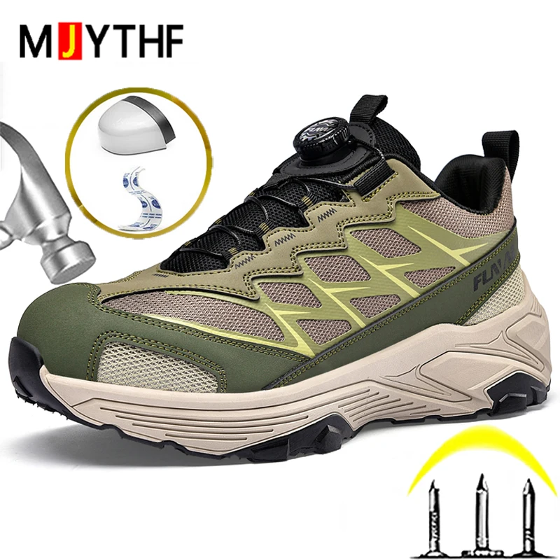 High Quality Working Boots For Man Steel Toe Boots Man Safety Shoes Rotating Button Breathable Work Shoes Protection Sneakers
High Quality Working Boots For Man Steel Toe Boots Man Safety Shoes Rotating Button Breathable Work Shoes Protection Sneakers