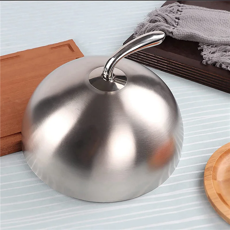 AB35-3Pcs 20Cm Stainless Steel Steak Cover Teppanyaki Dome Dish Lid Home Round Oil Proof Meal Food Cover Kitchen Cooking
AB35-3Pcs 20Cm Stainless Steel Steak Cover Teppanyaki Dome Dish Lid Home Round Oil Proof Meal Food Cover Kitchen Cooking